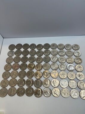 Large Estate Sale Kennedy Half Dollars Coin Lot Face Value $35 Coin Collection